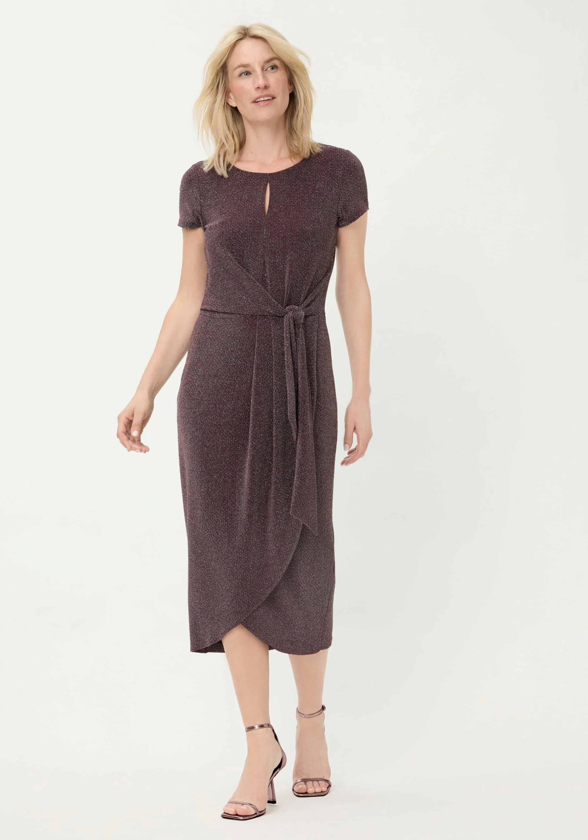 Sparkle  Faux Wrap Dress - Image 3