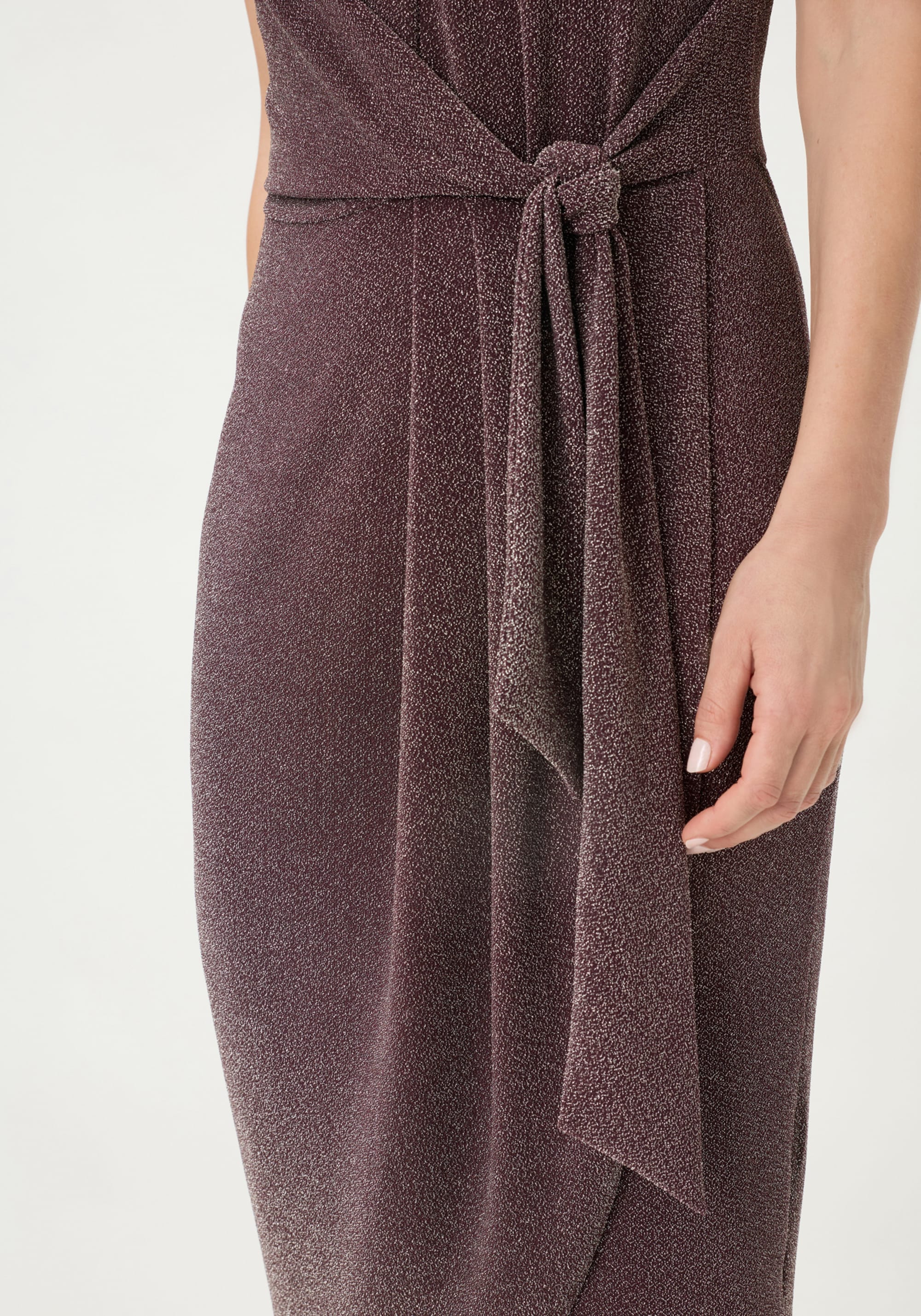 Sparkle  Faux Wrap Dress - Image 5